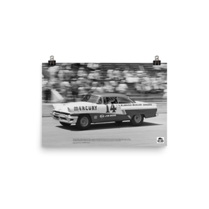 Historic Print #43: Jimmy Bryan Practice Run at USAC Stock Car Race (1956)