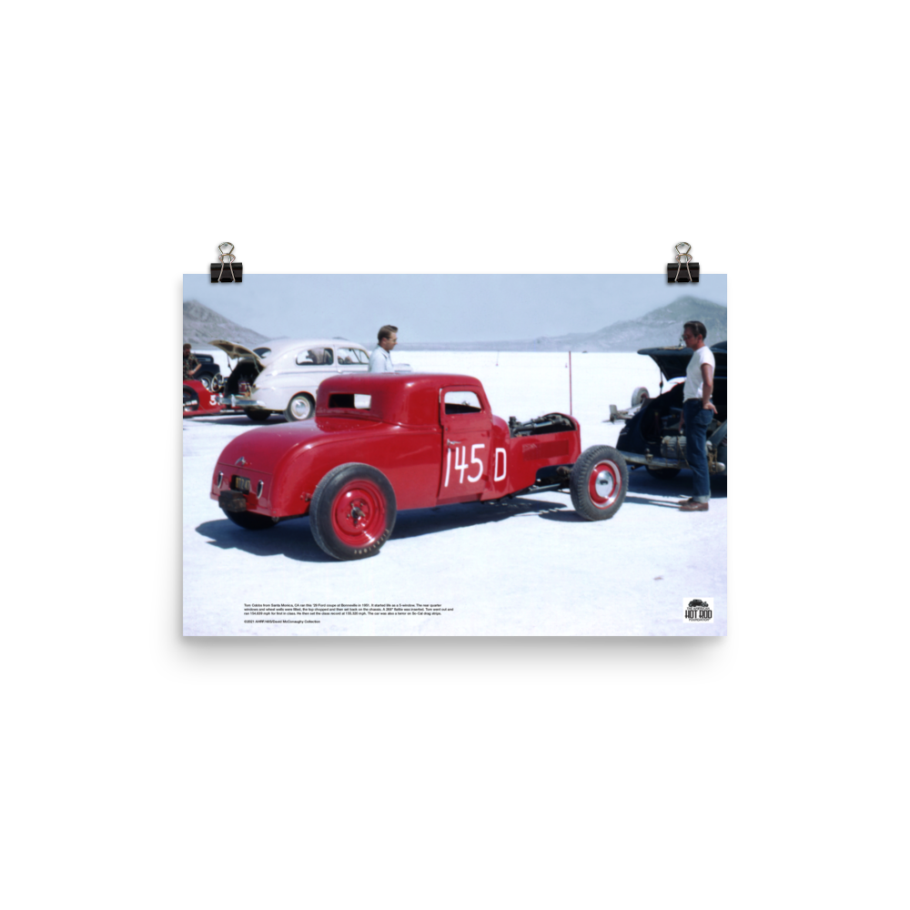 Historic Print #48: Tom Cobbs '29 Ford Coupe at Bonneville (1951)