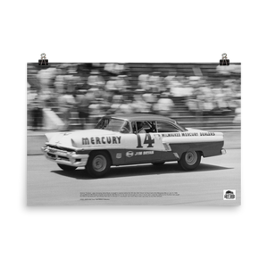 Historic Print #43: Jimmy Bryan Practice Run at USAC Stock Car Race (1956)