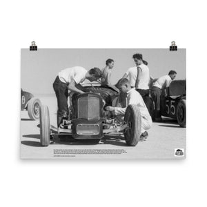 Historic Print #13: Clem Tebow's Streamliner at the Lakes (1940)